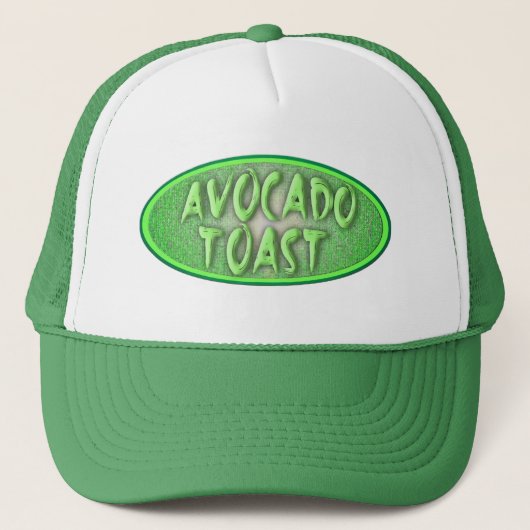 Avocado Toast Love  Decal Style Logo Trucker Pet (Voorkant)