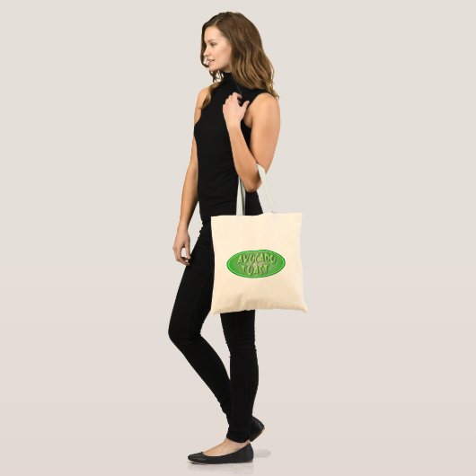 Avocado Toast Love Retro Decal Style Fun Tote Bag (Voorkant (model))