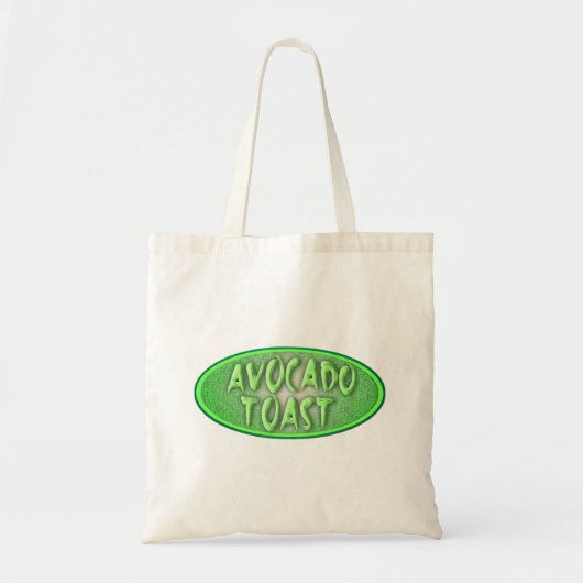Avocado Toast Love Retro Decal Style Fun Tote Bag (Voorkant)