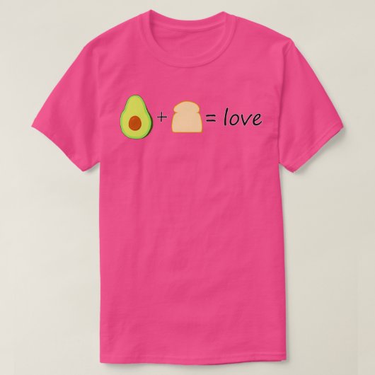 Avocado Toast Love T-shirt (Design voorkant)