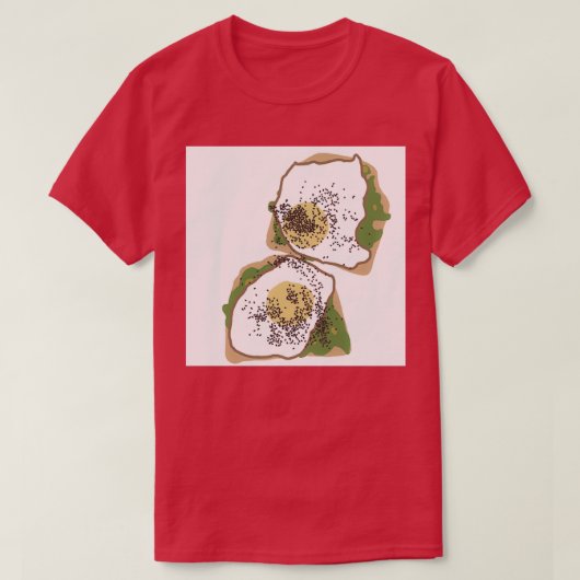 Avocado Toast met ei 2 T-shirt (Design voorkant)