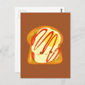 Avocado toast met ei en tomaat briefkaart (Voorkant / Achterkant)