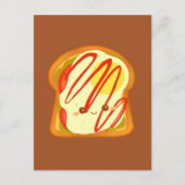 Avocado toast met ei en tomaat briefkaart (Voorkant)