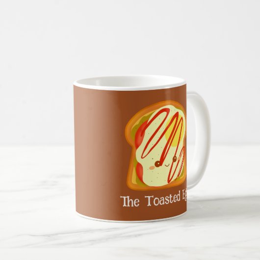 Avocado toast met ei en tomaat koffiemok (Voorkant rechts)