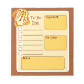 Avocado toast met ei en tomaat notitieblok (Voorkant)