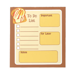 Avocado toast met ei en tomaat notitieblok