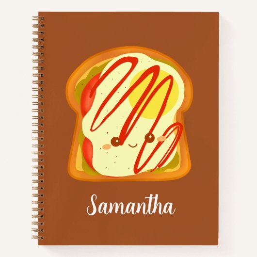 Avocado toast met ei en tomaat notitieboek (Voorkant)