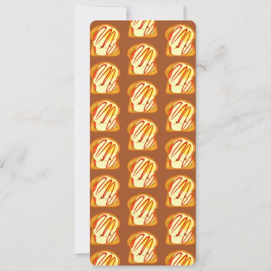 Avocado toast met ei en tomaat platte Kaart (Achterkant)