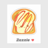 Avocado toast met ei en tomaat sticker (Vel)