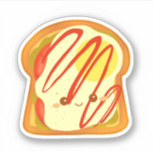 Avocado toast met ei en tomaat sticker (Voorkant)