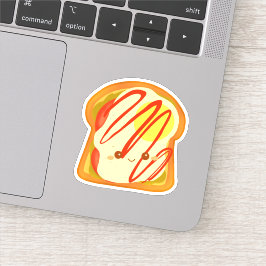 Avocado toast met ei en tomaat sticker