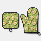 Avocado Toast Ovenwant & Pannenlap Set (Voorkant)