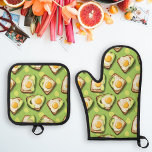 Avocado Toast  Ovenwant & Pannenlap Set<br><div class="desc">Dit ontwerp kan worden gepersonaliseerd door de optie Ontwerp bewerken te kiezen. U kunt het ook overzetten op andere items.</div>