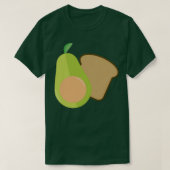 Avocado Toast-patroon T-shirt (Design voorkant)