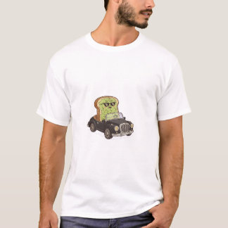 Avocado toast rijdt auto t-shirt