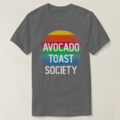 Avocado toast society t-shirt (Design voorkant)