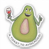 Avocado Toast Sticker (Voorkant)