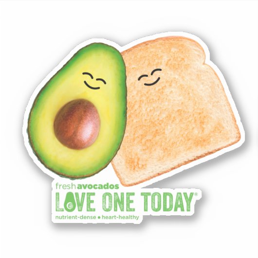 Avocado Toast Sticker (Voorkant)