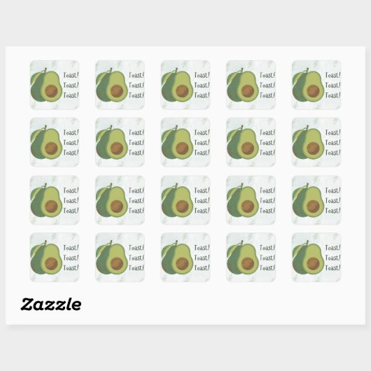Avocado Toast Sticker – Funny “Toast! Toast! Toast (Vel)