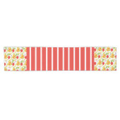 Avocado Tomato Salad Greenery Pattern Korte Tafelloper (Horizontaal)