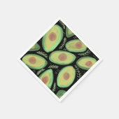 Avocado Tomato Salad Greenery Pattern Servet (Hoek)