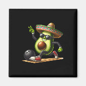 Avocado toont bowlingvaardigheden Cinco de Mayo Gr Magneet (Voorkant)