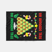Avocado Tree Funny Food Vegan Christmas Gift Fleece Deken (Voorkant (Horizontaal))