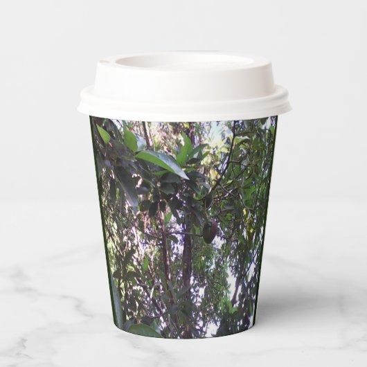 Avocado Tree Papieren Bekers (Achterkant)