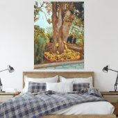 Avocado Tree & Philodendron Leaves Canvas Afdruk (Insitu (Slaapkamer))