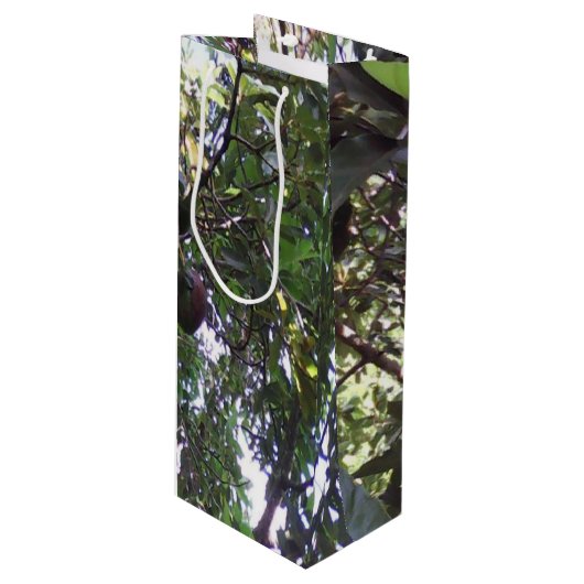 Avocado Tree Wijn Cadeautas (Voorkant Gekanteld)