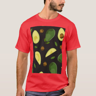 Avocado Tropical Delicious Flower Culture T-shirt