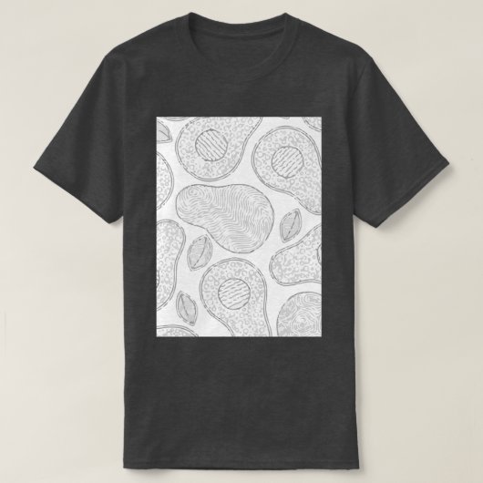 Avocado Tropical Exotic T-shirt (Design voorkant)