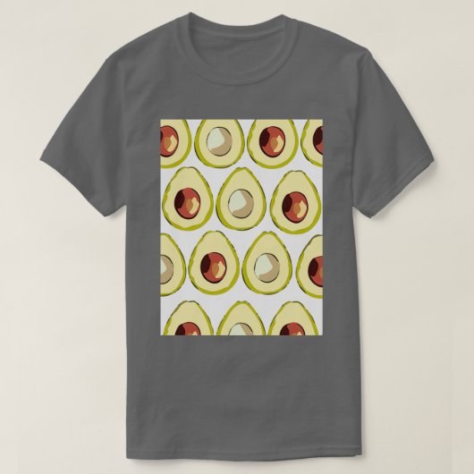 Avocado Tropical Textile T-shirt (Design voorkant)