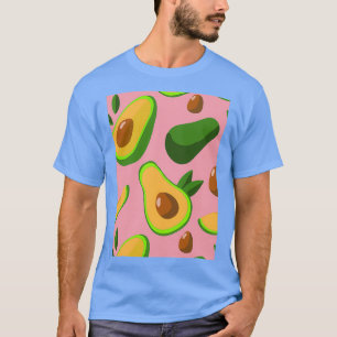 Avocado tropisch stijlvol textiel t-shirt