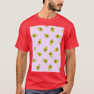 Avocado tropische fruitzomerpatroon t-shirt