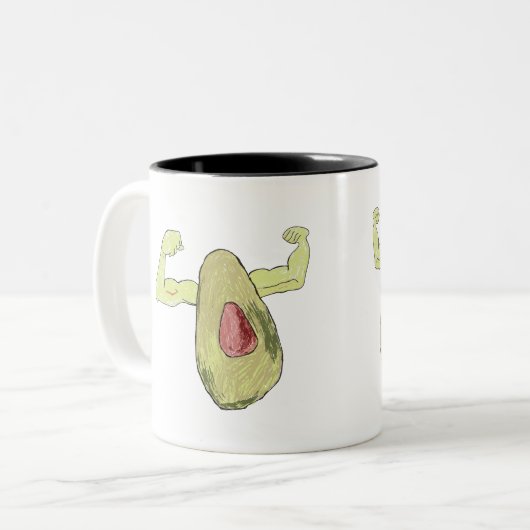 Avocado Tweekleurige Koffiemok (Voorkant links)