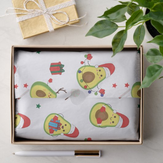 avocado-vakantieweefselpapier tissuepapier (Geschenk)