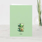 Avocado Valentijn  Feestdagen Kaart (Achterkant)