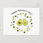 Avocado-Valentijn Feestdagenkaart (Voorkant)