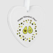 Avocado Valentijn Ornament (voorkant)