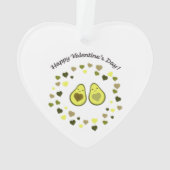 Avocado Valentijn Ornament (achterkant)