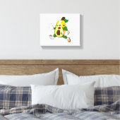 Avocado van Football Sport Canvas Afdruk (Insitu (Slaapkamer))