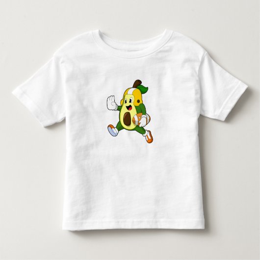 Avocado van Football Sport Kinder Shirts (Voorkant)