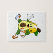 Avocado van Football Sport Legpuzzel (Horizontaal)