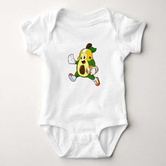 Avocado van Football Sport Romper (Voorkant)