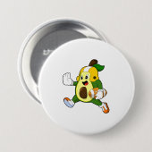 Avocado van Football Sport Ronde Button 7,6 Cm (Voorkant /achterkant)