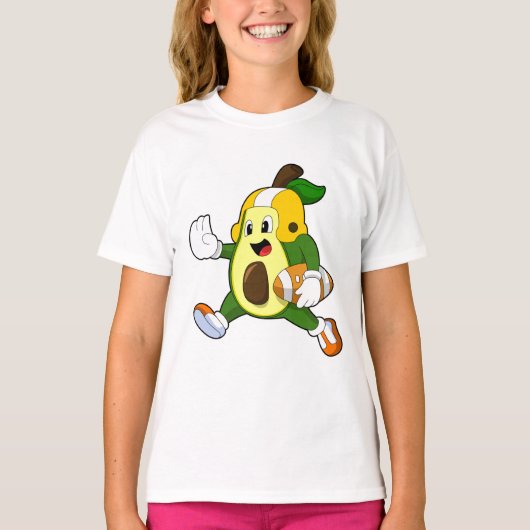 Avocado van Football Sport T-shirt (Voorkant)