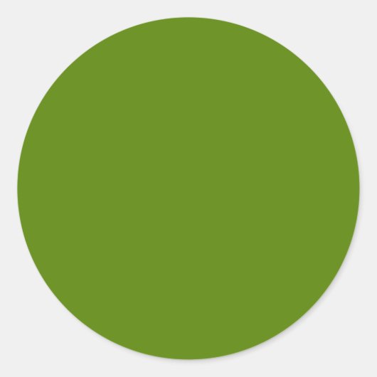 Avocado (vaste kleur) ronde sticker (Voorkant)