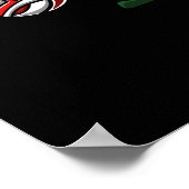 Avocado Vegan Fitness Cardio Workout Oefening Poster (Hoek)