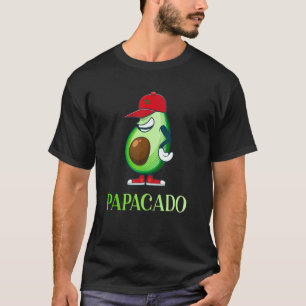 Avocado Vegan Vader Marokko Papacado Voor Vaderdag T-shirt
